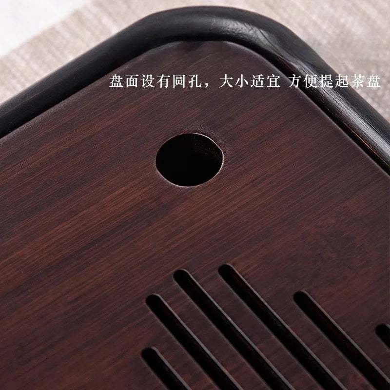 Kitchen Tea Tray Portable Dishes For Tea Bamboo Rectangle Storage Of Water Woodentray For Chinese Style Chaban Tea Table