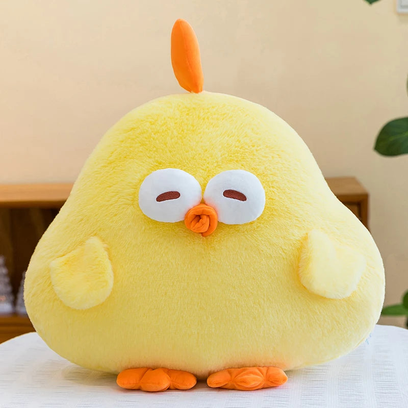 Cute Yellow Chicken Plush Toy Soft Cartoon Pillow