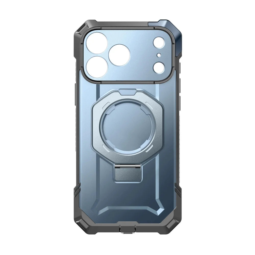 Rugged Magnetic Phone Case with Adjustable Kickstand for iPhone 17 Pro Max and iPhone 18 Pro Max