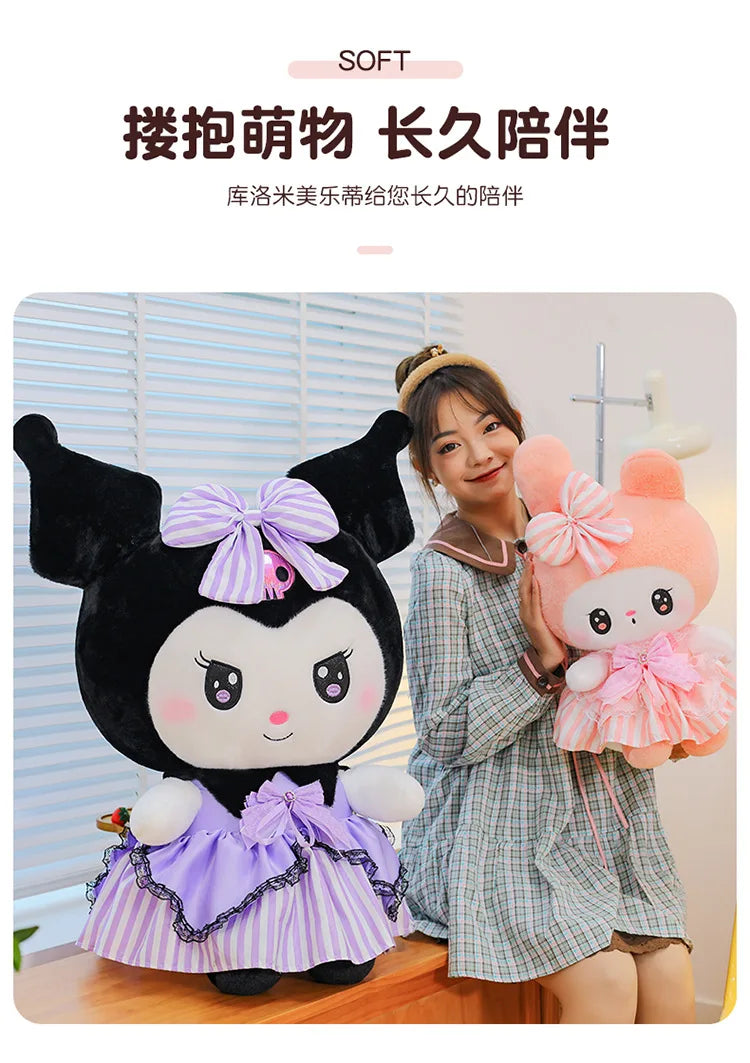 Cute Character Diamond Bow Plush Stuffed Doll Pillow Toy