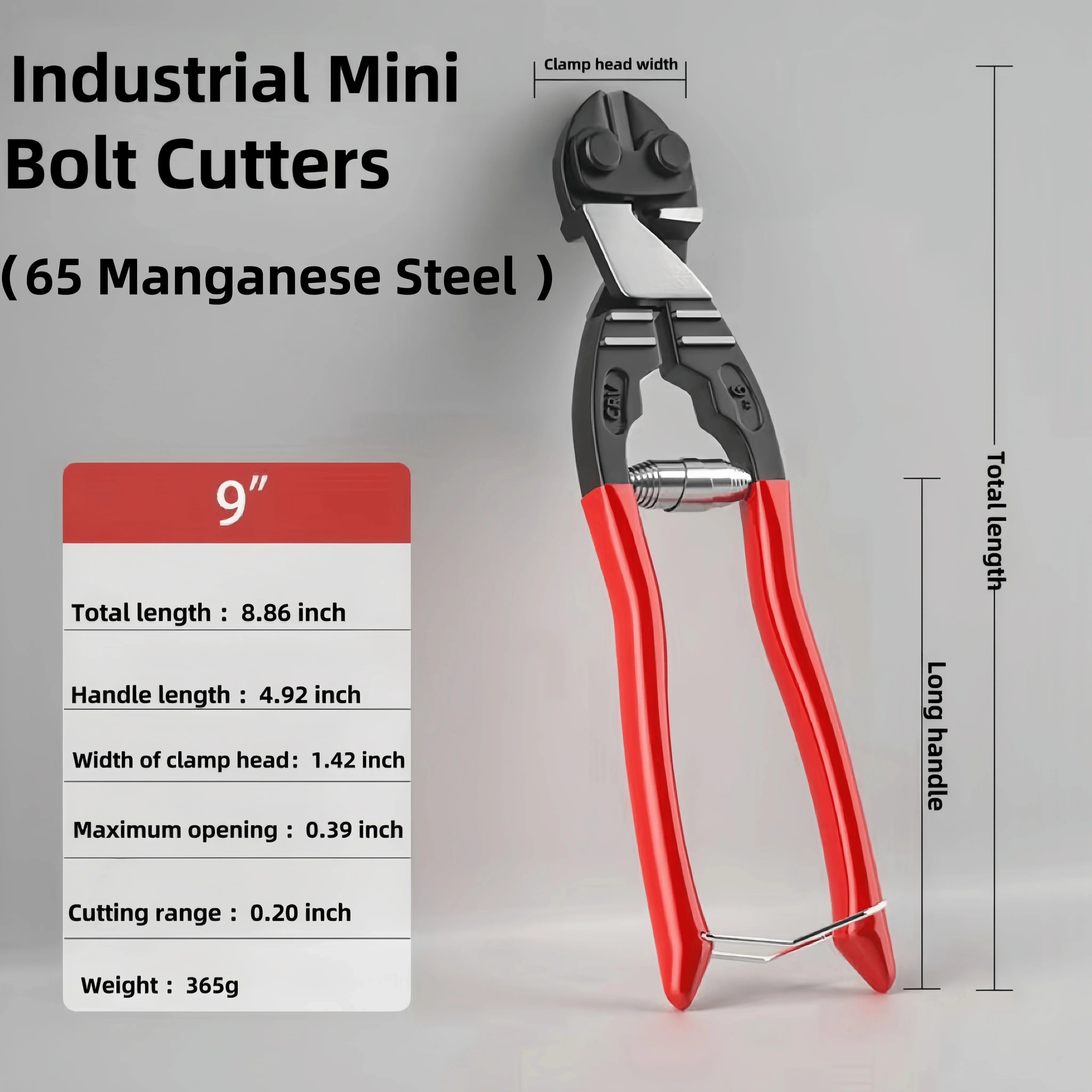 Mini Bolt Cutter Wire Breaker Scissors Plier Professional Diagonal Cutting Pliers Strong Cutting Hand Tools 8 Inch Compact