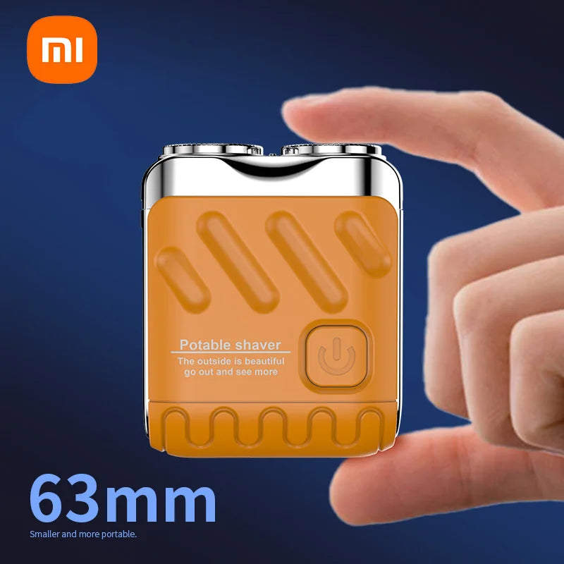 Xiaomi Men's Mini Rotating Double Head Magnetic Shaver USB Charging Portable Travel Shaver