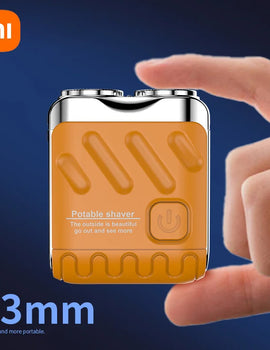Men's Mini Rotating Double Head Magnetic Shaver USB Charging Portable Travel Shaver