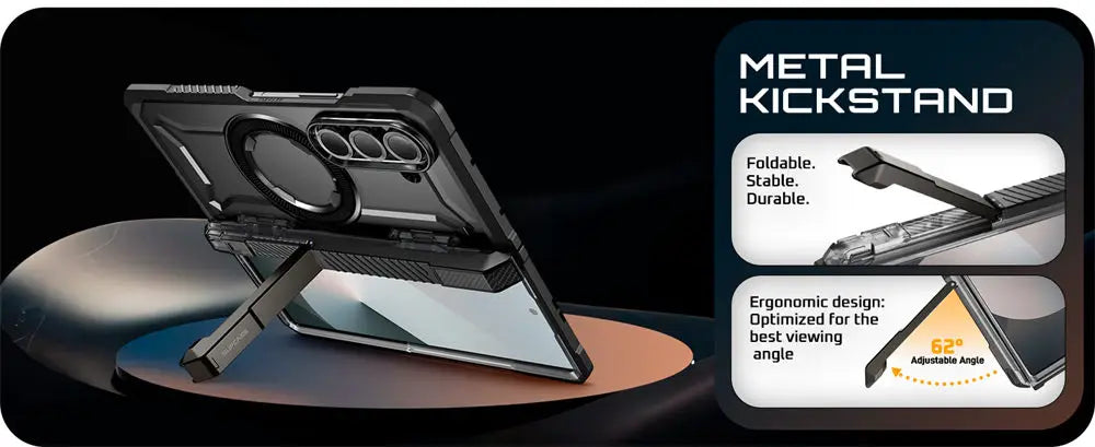 For Samsung Galaxy Z Fold 7 Case UB Grip Anti-Scratch Heavy Duty Rugged  Phone Case with Screen Protector