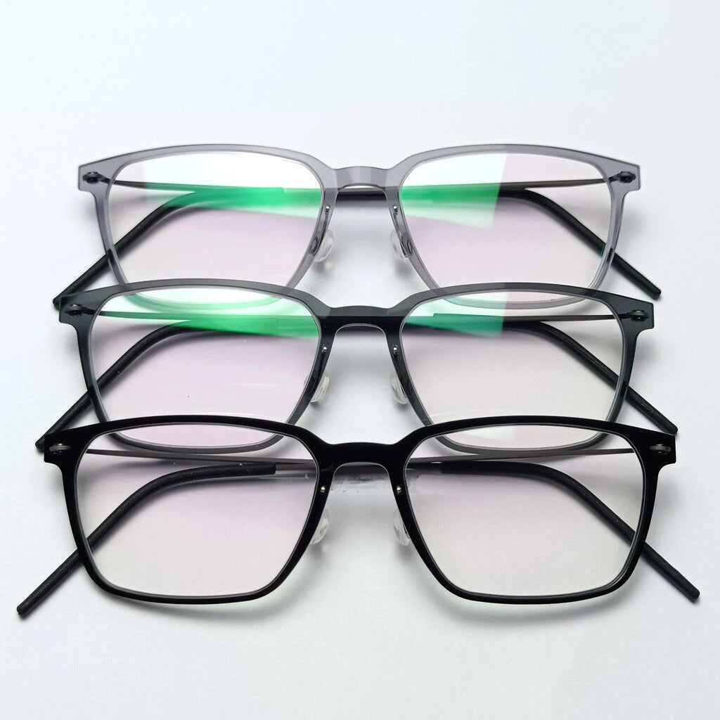 Rectangle Titanium Acetate Ultralight Eyeglasses Frame