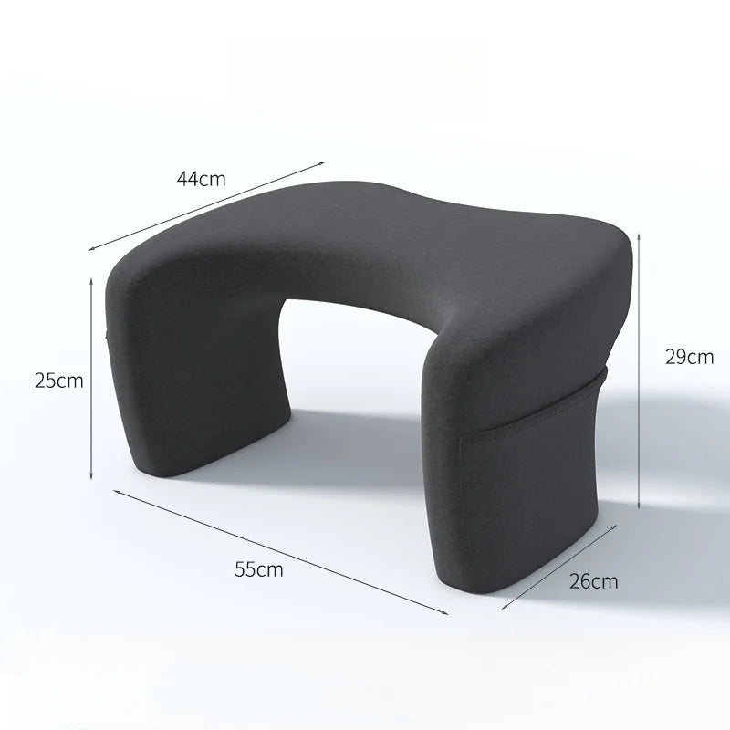 Memory Foam Pillow For Bed Reading Gaming Office Ergonomic Support Portable Knee Travel Pillow Adjustable Height Anti-Snoring