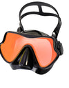 Snorkel Diving Mask Swimming Goggles Silicone Skirt Scuba Mask With Colorful Lens Tempered Glass Wide View For Adult Youth