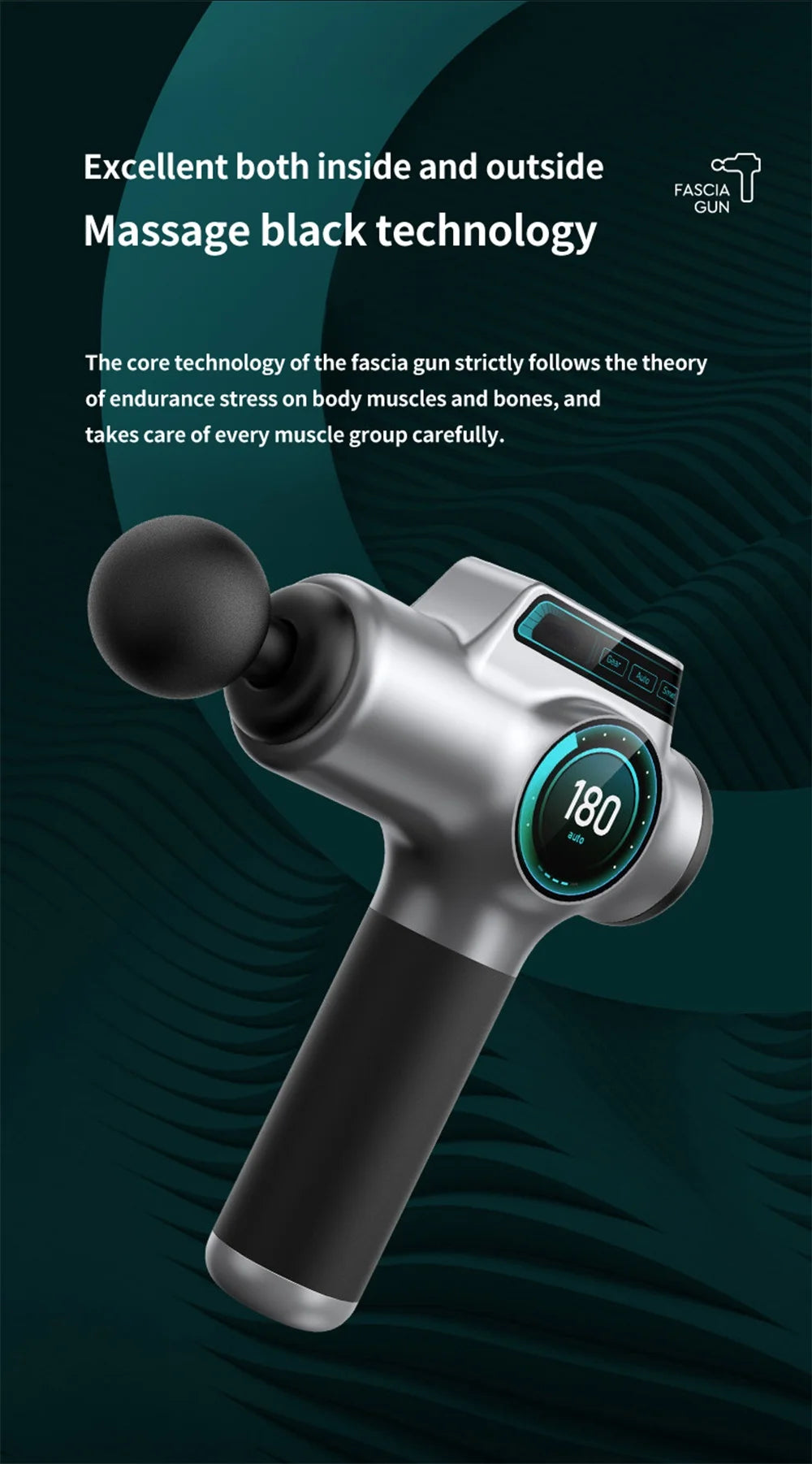 99 Level Massage  Fascia Deep Muscle Relax Body Neck Massager Electric Fitness Equipment Noise Reduction Male Female