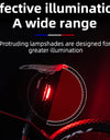 Bicycle Rear Light 500mAH USB Rechargable LED Lamp Bike Tail Light Safety Warning Seatpost Riding Cycling Taillight
