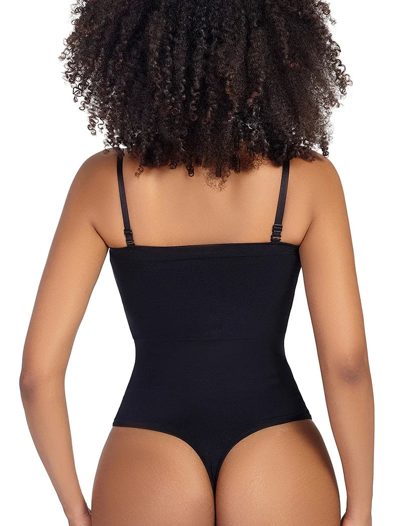 Women Tummy Control Thong Bodysuit – Slimming Compression Shapewear