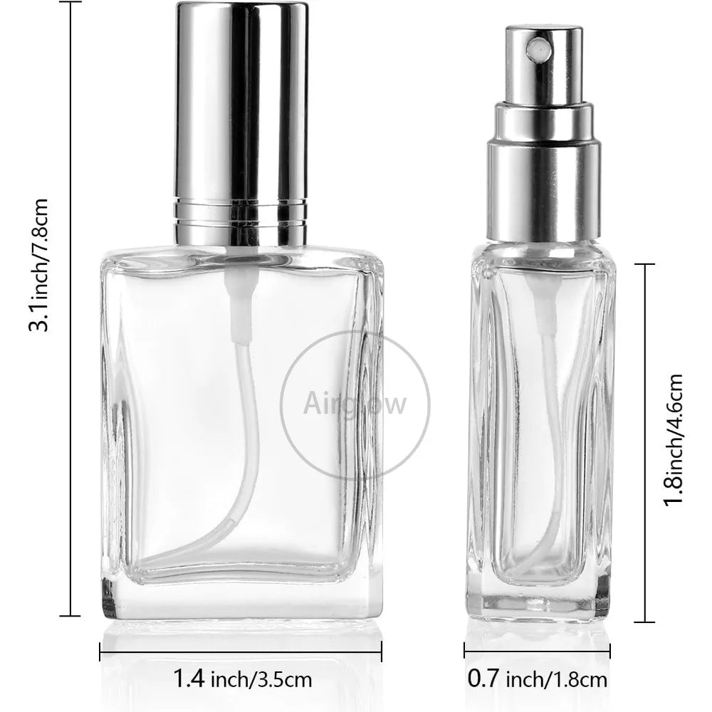 20 Pack Glass Fine Mist Spray Bottles, 15ml Refillable Mini Perfume Bottle, Empty Perfume Atomizer Bottle with Dropper and Funnel
