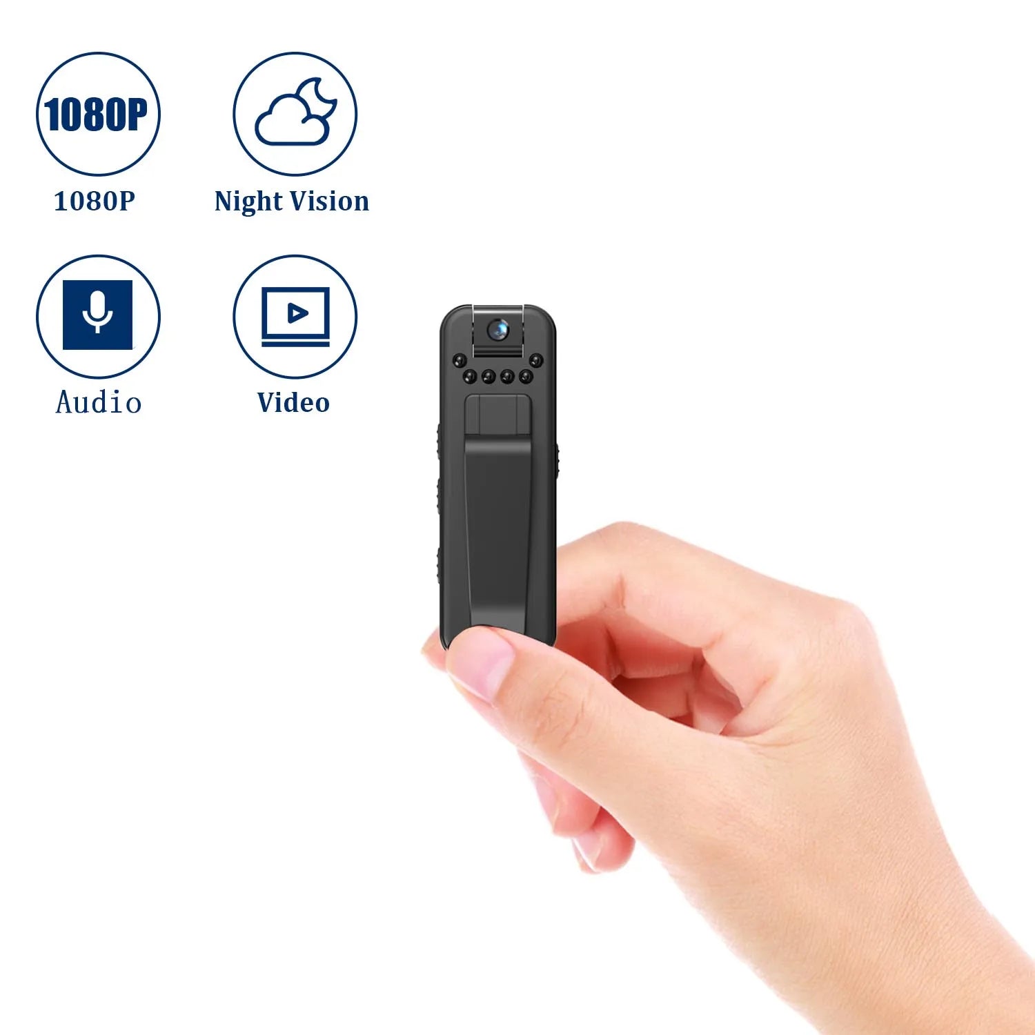 HD 1080P Body Mini Camera Portable Small Digital Video Recorder Police BodyCam Infrared Night Vision Miniature Camcorder