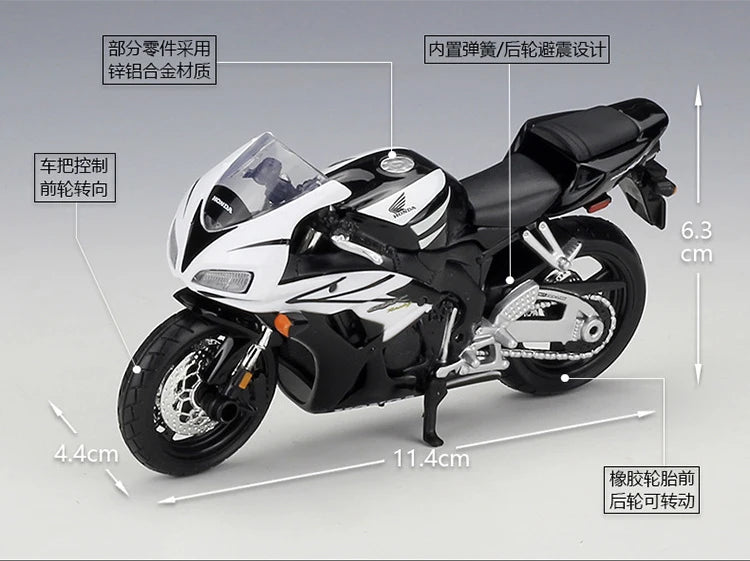 1 18 Scale Honda CBR1000RR Diecast Motorcycle Model