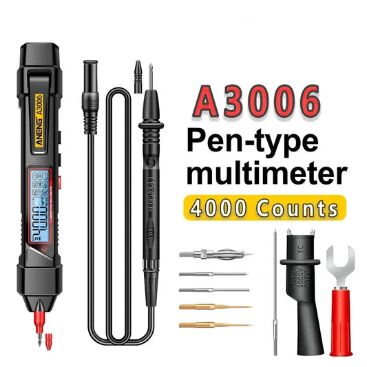 Digital Multimeter Pen Type 4000 Counts AC/DC Voltage Meter Tip Test Zero Fire Line High Precision Electric Tools