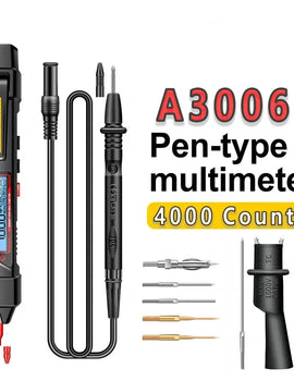 Digital Multimeter Pen Type 4000 Counts AC/DC Voltage Meter Tip Test Zero Fire Line High Precision Electric Tools