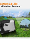 Rechargeable Golf Laser Rangefinder 1200m 650m with Slope Adjusted Flag-Lock Vibration Distance Meter Telescope Hunting