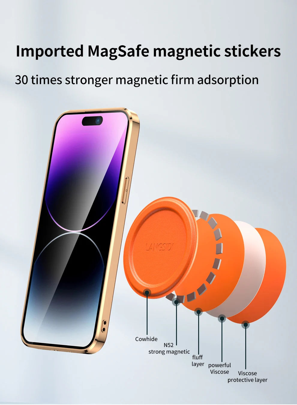 Leather for Magsafe Case for iPhone 16 15 14 Pro Max 16Pro Ring Luxury Lens Protection Holder Phone Back Cover