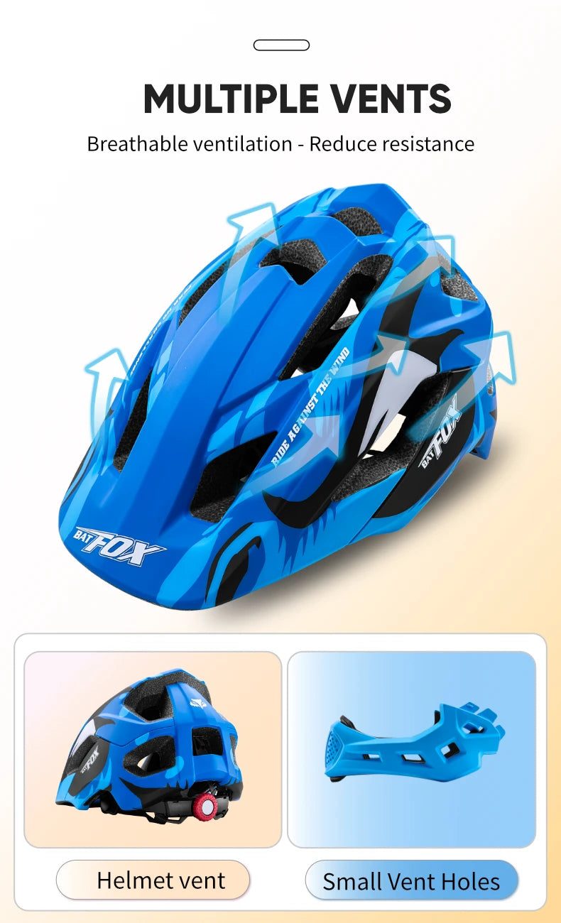 Kids Detachable Full Face Bike Helmet For Cycling And Outdoor Sports