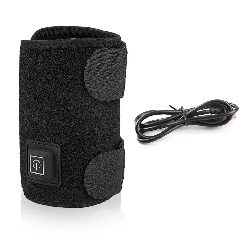 Electric Heated Knee Massager Brace Adjustable 3 Gear Temperature Elbow Protector Hot Compress Shoulder Protective Belt