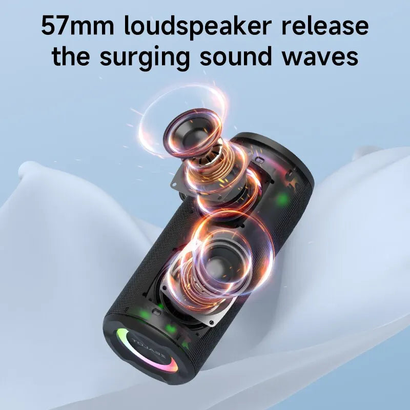 40W High-power Bluetooth Speaker 3D Stereo Bass Bluetooth Speaker Portable IPX5 Waterproof Suitable TWS Boom Box