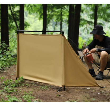 Windshield Camping Portable Foldable Windproof Tent Camping Barbecue Windshield Cloth Triangular Wind Screen