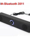 PC Soundbar Wired and Wireless Bluetooth Speaker USB Powered Soundbar for TV Pc Laptop Gaming Home Theater Surround Audio System