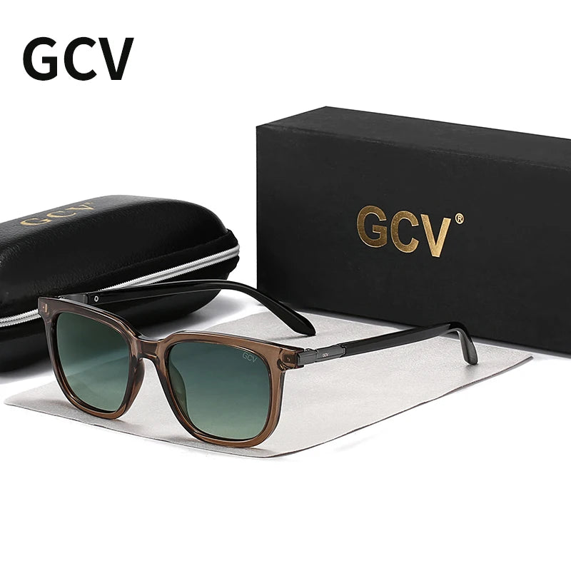 Cat Eye Square Acetate Polarized UV400 Fashion Sunglasses for Outdoor Driving Fishing Eyewear