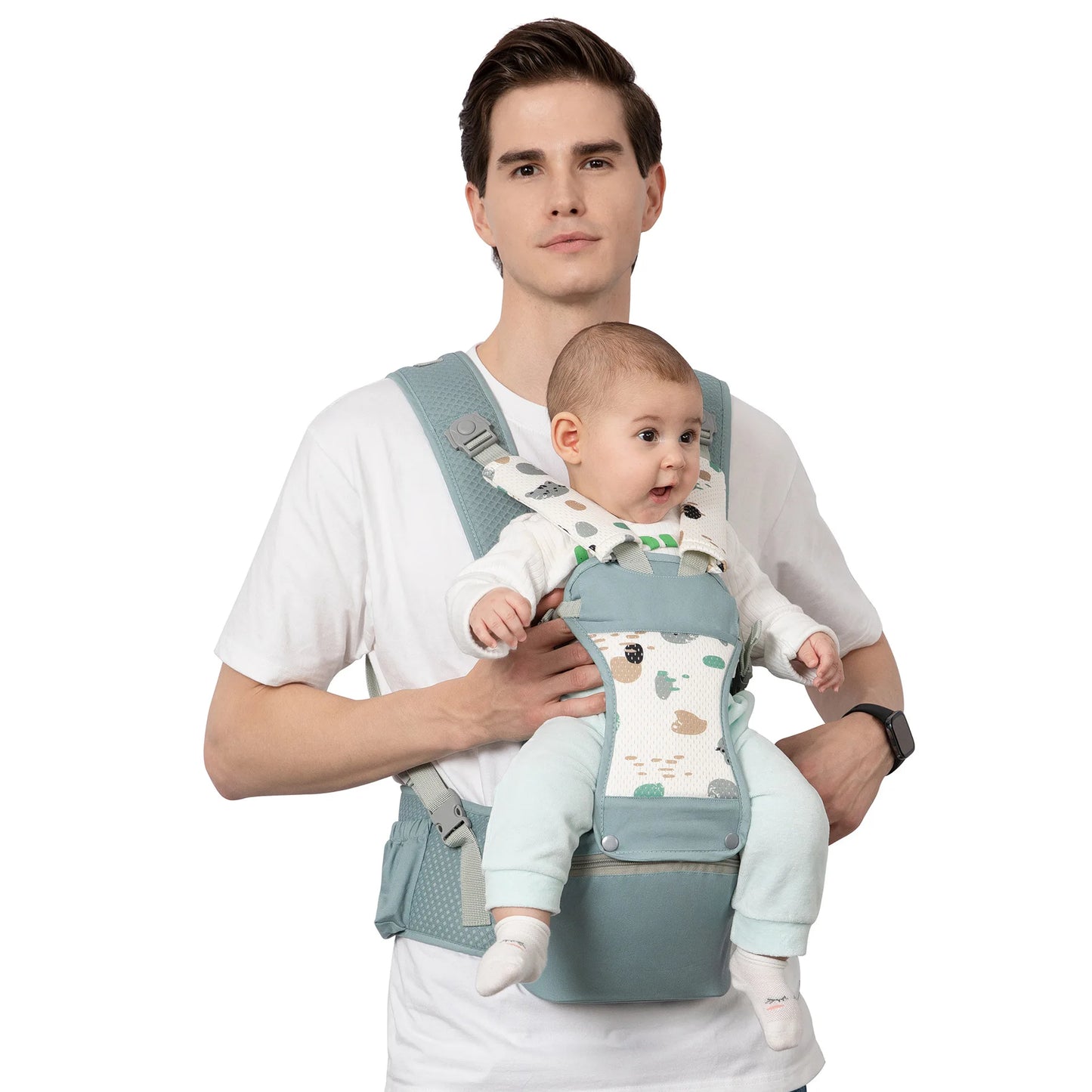 Ergonomic  Carrier Backpack   Hipseat Carrier Front Facing Ergonomic Kangaroo  Wrap Sli