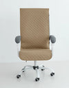 Office Chair Cover Anti-slip Long Boss Office Chairs Pad 1piece with Elastic Strap Swivel Computer Dust Armchair Slipcover