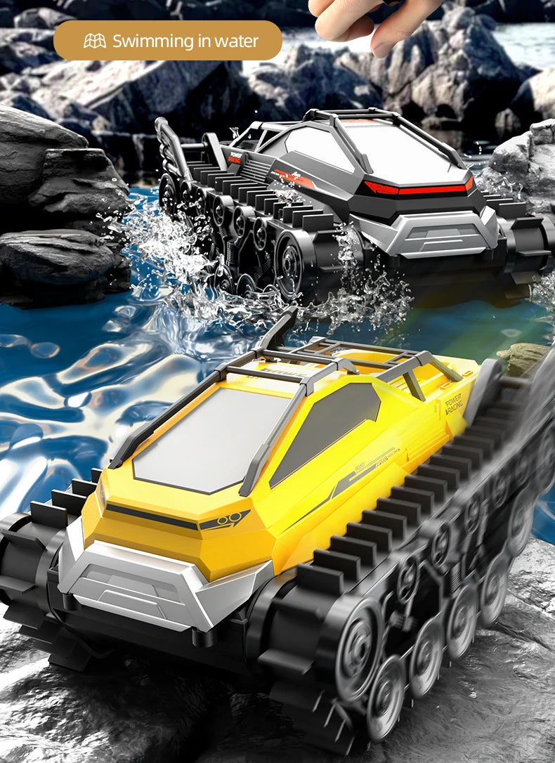 4WD RC Car 2.4G Amphibious 4 Wheel Remote Control Truck Climbing Off Road Waterproof Armored Vehicles 's Toys