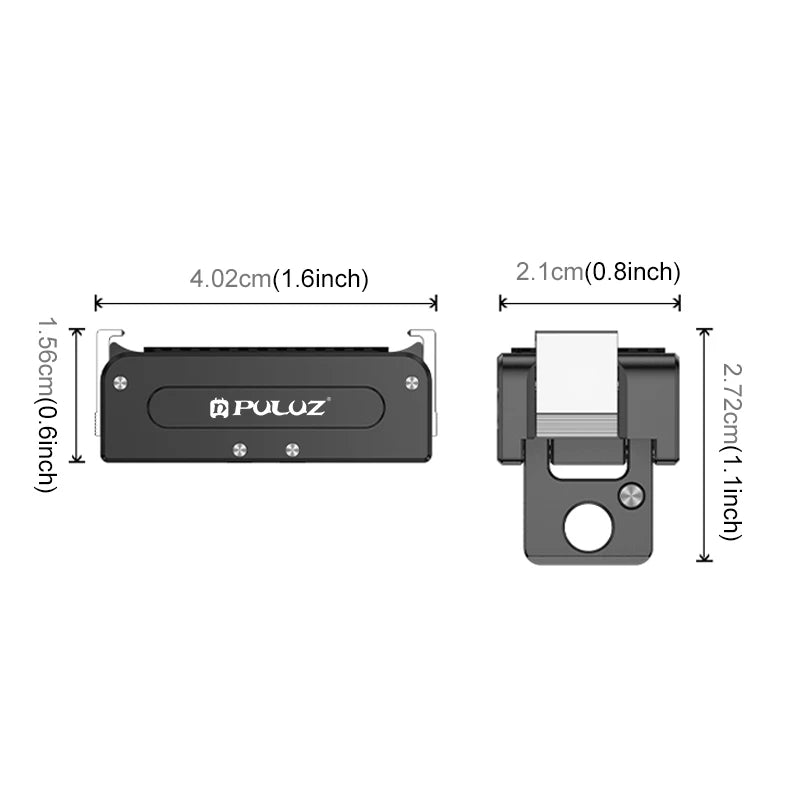 For DJI Osmo Action 5 Pro / 4 / 3 Aluminum Alloy ic Quick Release Metal Base for DJI Sport Action Camera Accessories