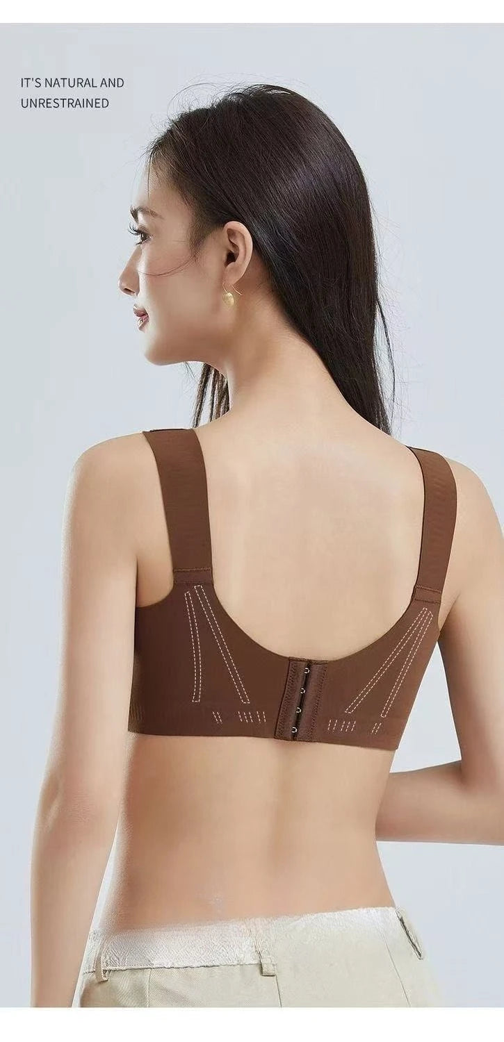Womens Seamless Wireless Minimizer Support Bra