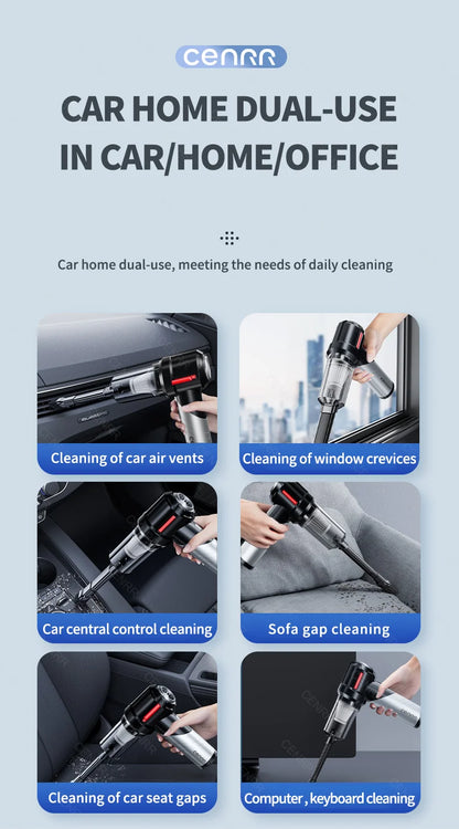 998000PA High Suction Car Vacuum Cleaner Cordless Handheld Cleaner Portable Powerful Wireless Car Cleaner Home Appliance