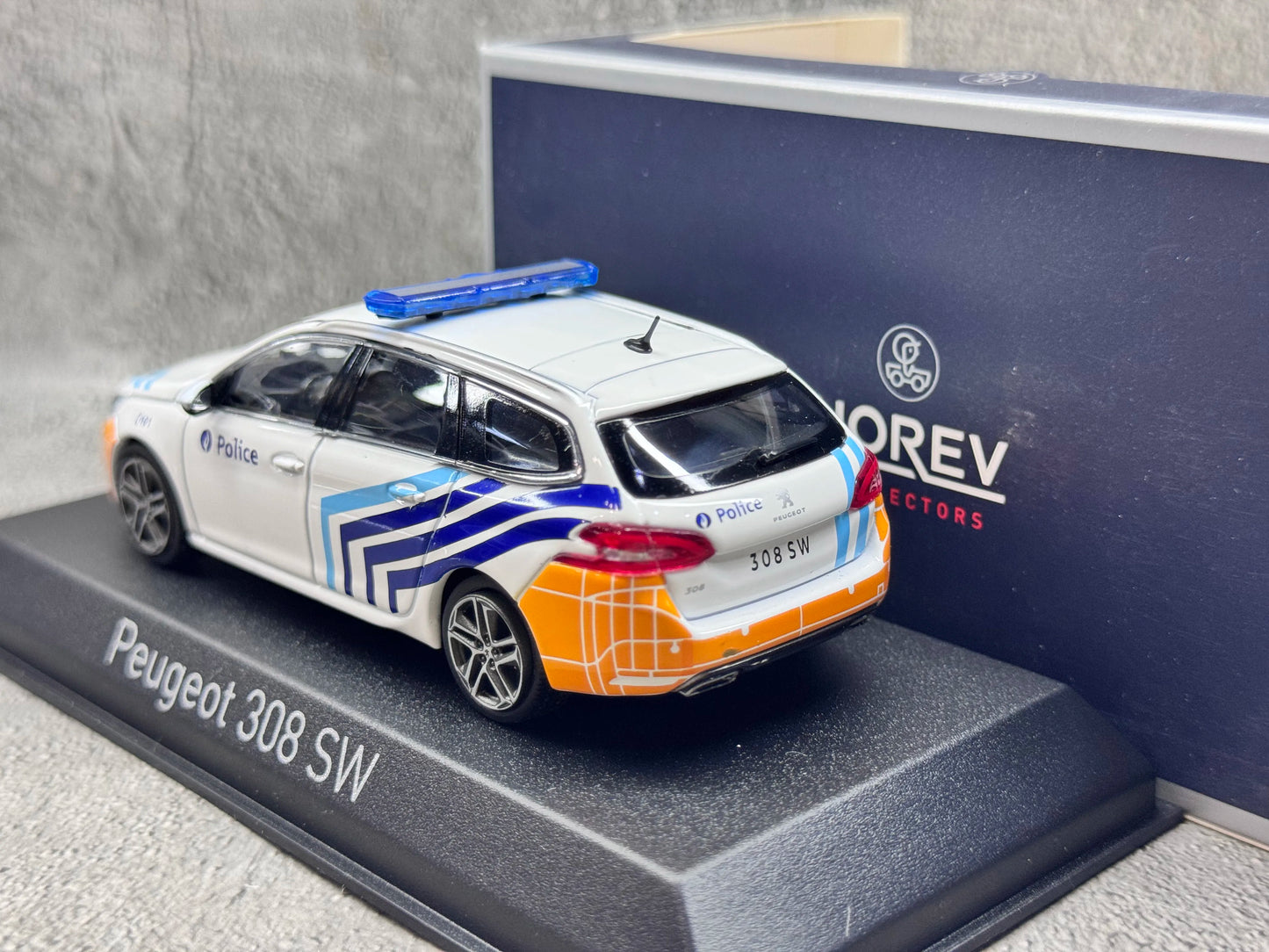 1 43 Scale Peugeot 308 SW 2018 Police Diecast Model Car