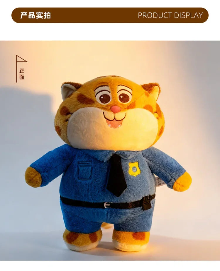 Hot 60cm Cute Kawaii Clawhauser Plush Toy Zootopia Stuffed Doll Soft Pillow Kids Birthday Xmas Gift Soft Animal Doll Play
