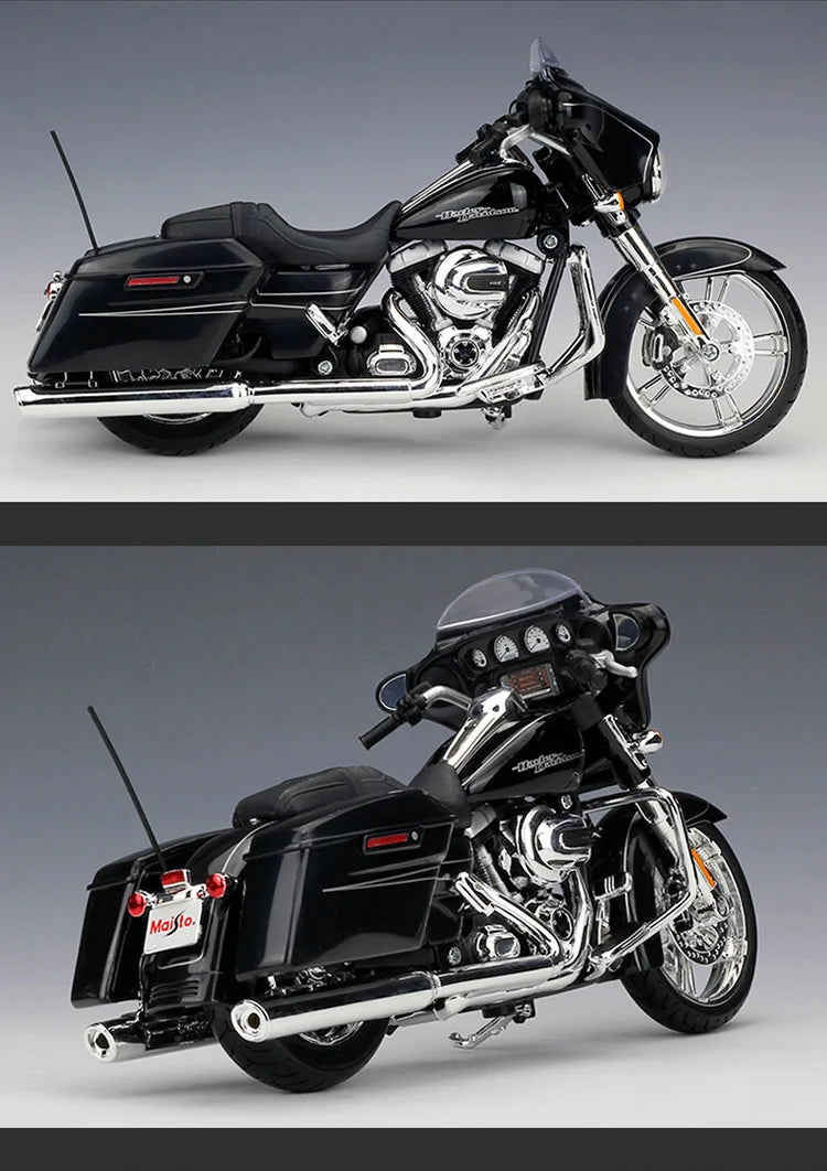 Diecast Harley Street Glide Special 2015 Motorcycle Model 1 to 12 Scale