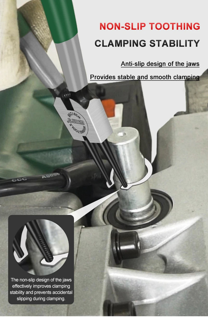 5/7/9/13 inch Snap Ring Pliers Set Lock Ring Circlip Pliers for Removing Installing Puller Locking Rings Shafts Hand Tool