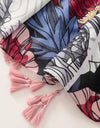 Floral Brand Scarf Luxury Designers New Style Women Elegant Scarves Hug Shawls Pink Purple Scarf Bandana Fashion Design Shawls
