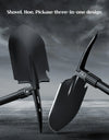 1pc Multifunctional Tactical Folding Shovel Survival Spade Saw Pickaxe Collapsible Engineer Shovel Stainless Steel