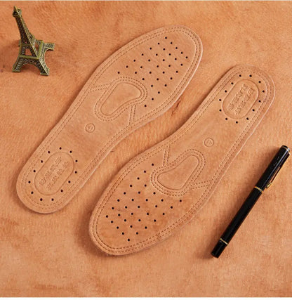 Cowhide Insole For Shoes Men Women Comfortable Deodorant Casual leather Insoles for Feet Quality Genuine Leather Flats Shoe Sole