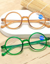 Fashion Reading Glasses Clear Lens Vintage Round Eyewear Hyperopia Presbyopia Reading Eyeglasses +1.0 +1.5 +2.0 +2.5