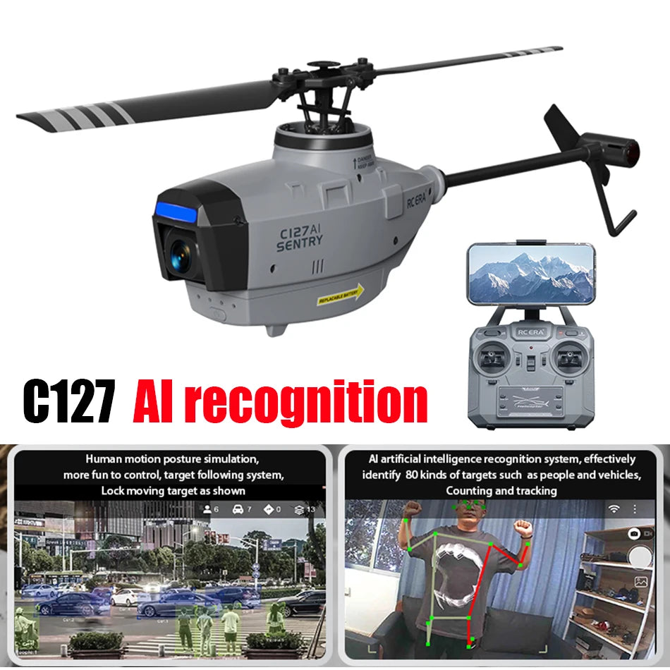 C186 Pro B105 2.4G RTF RC Helicopter 4 Ppropellers 6 Axis Electronic Gyroscope for Stabilization Remote Control Hobbies Toys