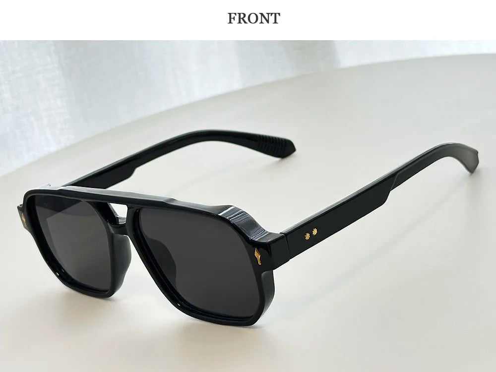 Vintage Square Sunglasses With UV400 Protection