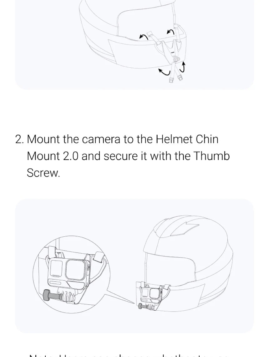 Helmet POV Mount Clip for Insta360 GO 3 and GO 3S Motorcycle Helmet Camera Holder