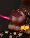 Creative Teapot Gas Lighter Adjustable Flames with Playing Inflation Windproof Red Flame Cigarette Accessories Unique Gift