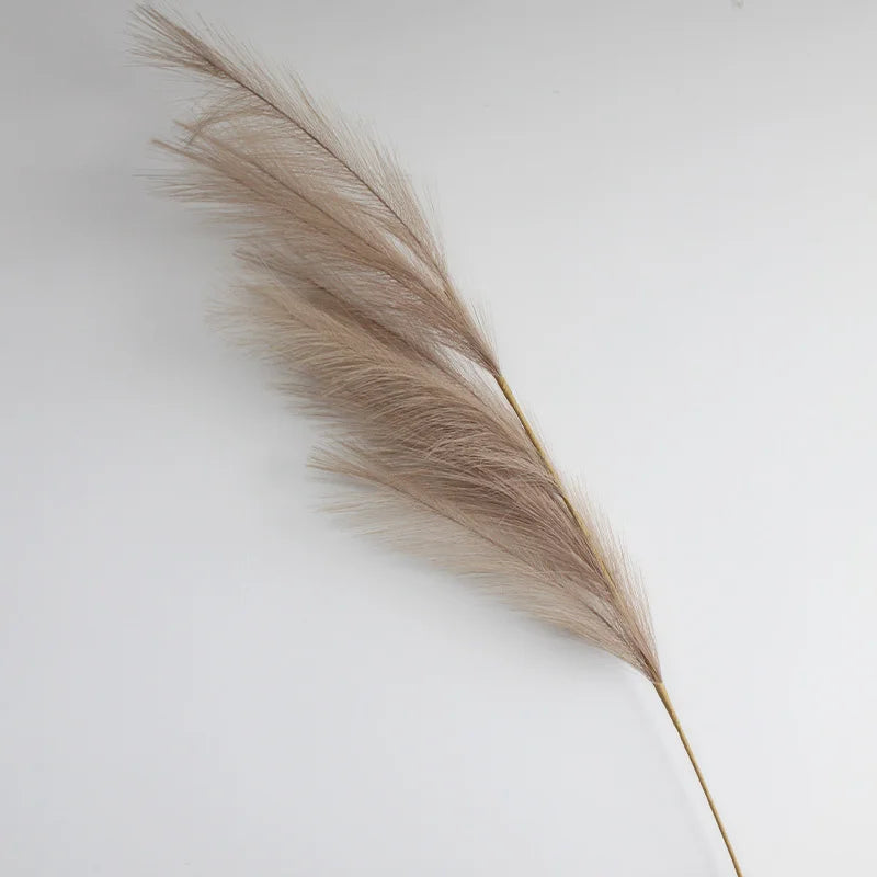 100cm Artificial Pampas Grass Fluffy Fake Reed Flowers 1pc Home Bedroom Party Decoration Wedding Decor Accessories Faux Flowers