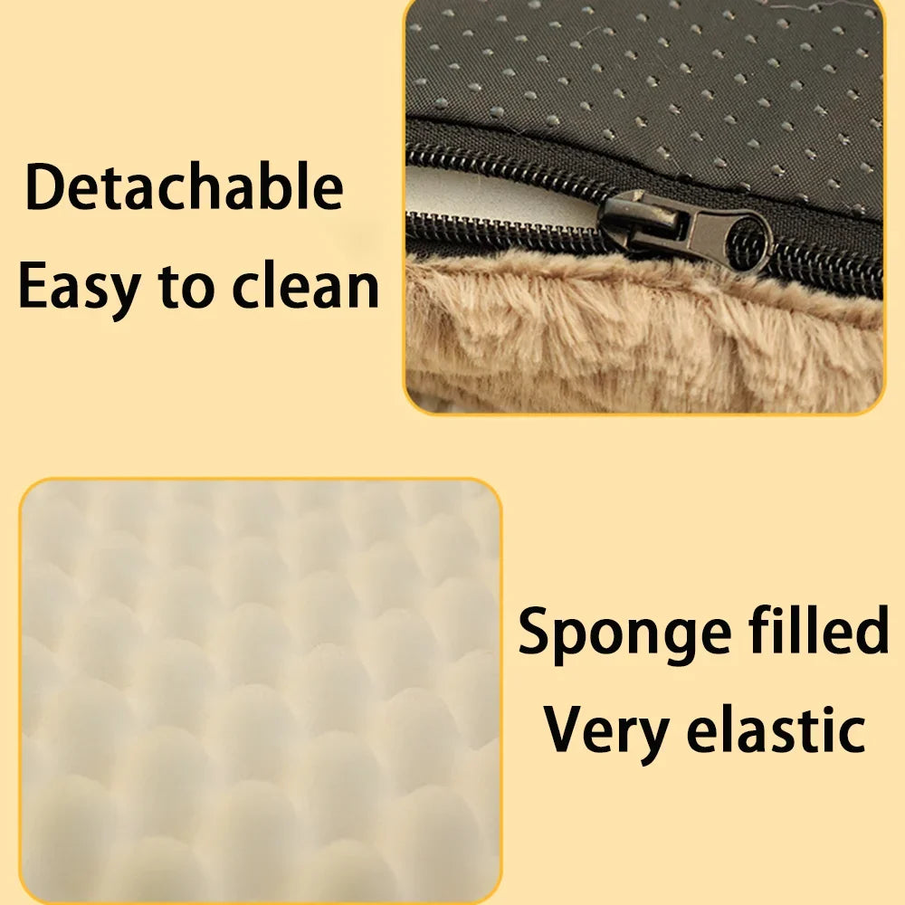 Corduroy Plush Pet Bed Cushion for Dogs and Cats
