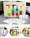 Montessori Wooden Toys Double-sided Matching Games for s 2 3 4 Years Logic Thinking Training Activity Board  Wooden Toys