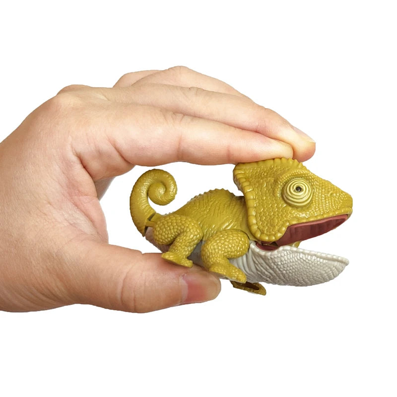 Bite Hand Finger Animal Dinosaur Tricky Model Chameleon Hippo Elephant Interactive Creative Joints Fidget Toy Dino Birthday Gift