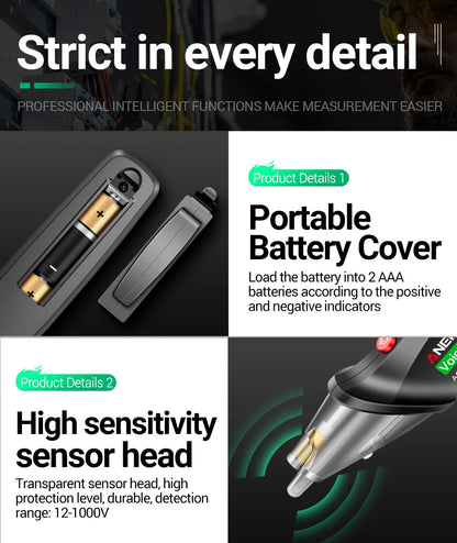 Circuit Breaker Finder with Voice Broadcast and Infrared Sensor Positioning Voltage Tester Electric Wire Detector